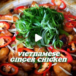 Gà Kho Gừng (vietnamese Caramelised Ginger Chicken)