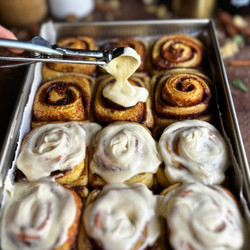 High Protein Sourdough Cinnamon Rolls With Greek Yogurt
