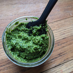 Carrot Top Pesto