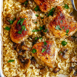 Oven Baked Chicken And Rice