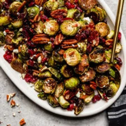 Roasted Brussels Sprouts With Bacon And Balsamic