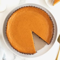 Dark Chocolate Pumpkin Tart