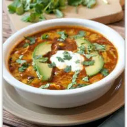 Instant Pot Chicken Enchilada Soup