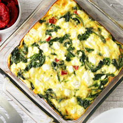 Spinach Feta Breakfast Casserole - Holoka Home