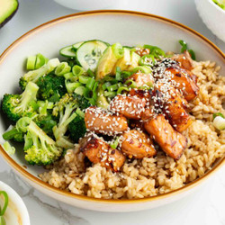 Air-Fried Salmon Nourish Bowls