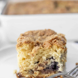 Sourdough Blueberry Coffee Cake