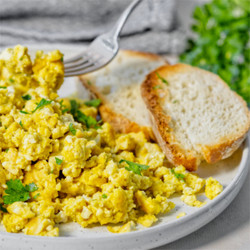 Tofu And Chickpea Flour Scramble