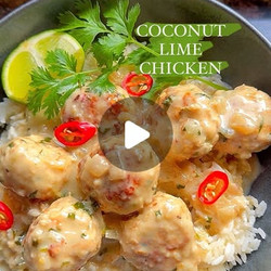 Coconut Lime Chicken Meatballs