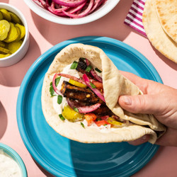 Shawarma-spiced Crispy Tofu Pitas