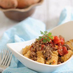 Sweet Potato Gnocchi With Bolognese