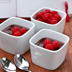 Chocolate Raspberry Pots De Creme
