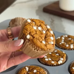 Cottage Cheese Pumpkin Protein Muffins