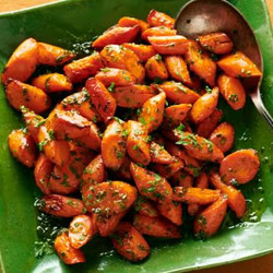 Roasted Carrots With Honey Herb Butter