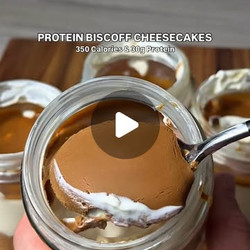 Biscoff Protein Cheesecakes
