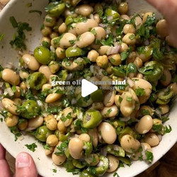 Green Olive Bean Salad