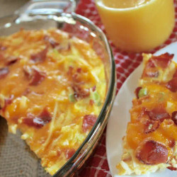 Breakfast Casserole With Bacon And Hash Browns