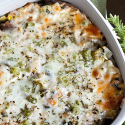 Creamy, Cheesy Potato Leek Casserole