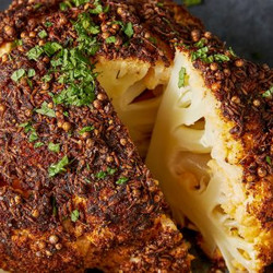Chermoula-roasted Whole Cauliflower