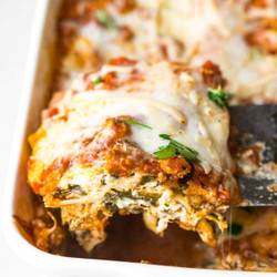 Healthy Turkey Spinach Lasagna With Cottage Cheese