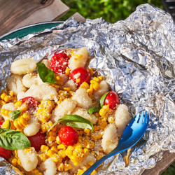 Corn &amp; Tomato Gnocchi Foil Packs