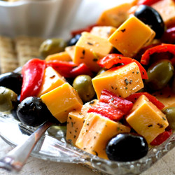 Marinated Cheese Peppers And Olives
