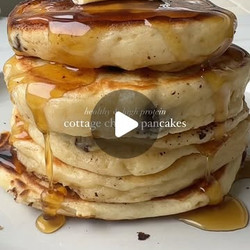 High Protein Cottage Cheese Pancakes