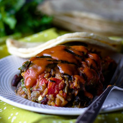 Vegan Stuffed Poblano Peppers