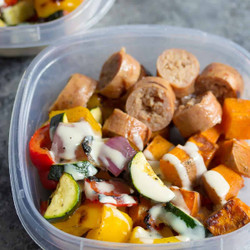 Turkey Sausage And Sweet Potato Lunch Bowls