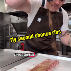 Ribs Cooked In Paper And Foil