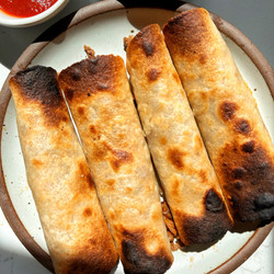 Crispy Baked Cheeseburger Taquitos