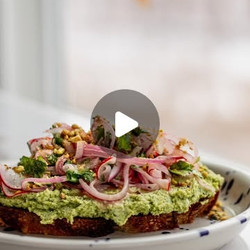 Cilantro Lime Edamame Spread With Onion Radish Salad