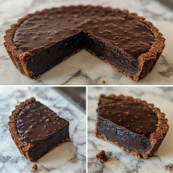 Vegan Chocolate Tart With Almond Crust