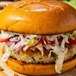 Crispy Fish Cake Sandwiches
