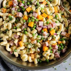 Macaroni Salad With Ham And Cheese