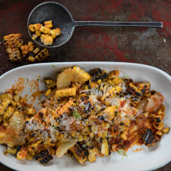 Grilled Corn With Hot Paprika Oil And Manchego Cheese (maíz Rustido)