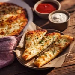 Cottage Cheese Garlic Flatbread