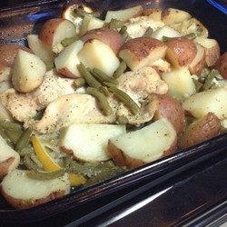 Garlic &amp; Lemon Chicken With Green Beans &amp; Red Potatoes