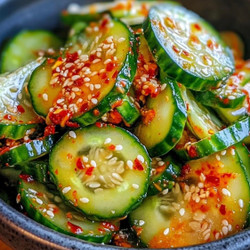Spicy Korean Cucumber Salad (Oi Muchim)