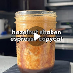 Copycat Starbucks Hazelnut Shaken Espresso