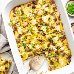 Gluten-free Breakfast Casserole (whole30, Dairy-free Option)