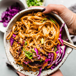 Thai Peanut Noodles With Chicken
