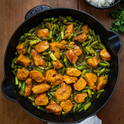 Turmeric Black Pepper Chicken With Asparagus