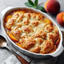 Buttery Vanilla Peach Cobbler With Sweet Crust
