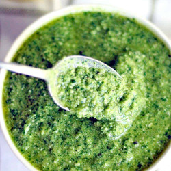 Five Minute Lemon Arugula Pesto