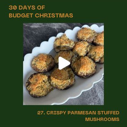 Crispy Parmesan Stuffed Mushrooms