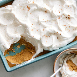 Pumpkin Butterscotch Custard With Spiced Whipped Cream