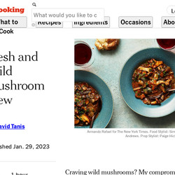 Fresh And Wild Mushroom Stew