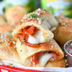 Stuffed Pepperoni Pizza Sticks
