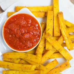 Baked Polenta Manchego Fries
