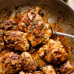 Honey Beer Sauce Chicken Thighs
